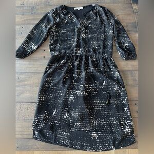 Elegant Black and White Women's Dress